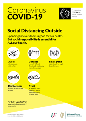 Dept Health COVID 19 A3 Social Distancing